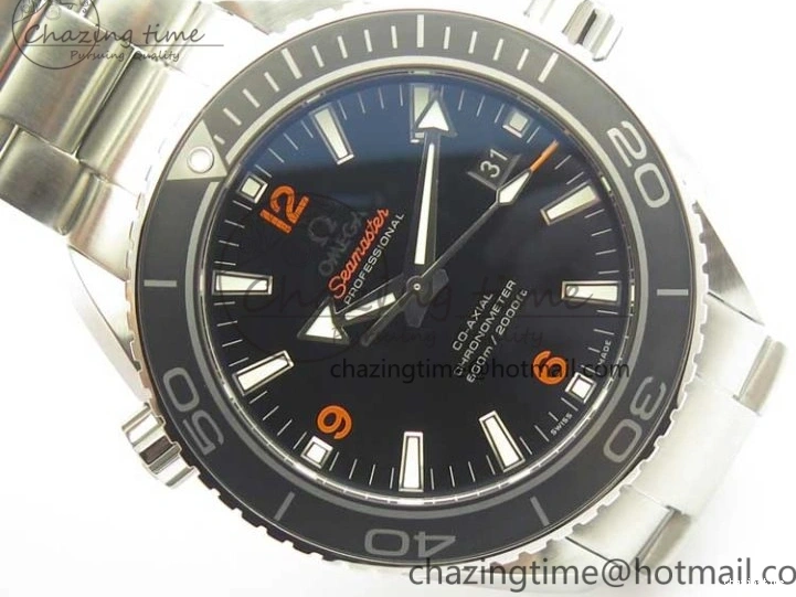 0117 Durable Planet Ocean Professional Ceramic Bezel 45.5mm 1:1 VSF Best Edition Orange Markers on SS Bracelet A8500 Super Clone 8052